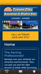 Mobile Screenshot of creamcityawning.com